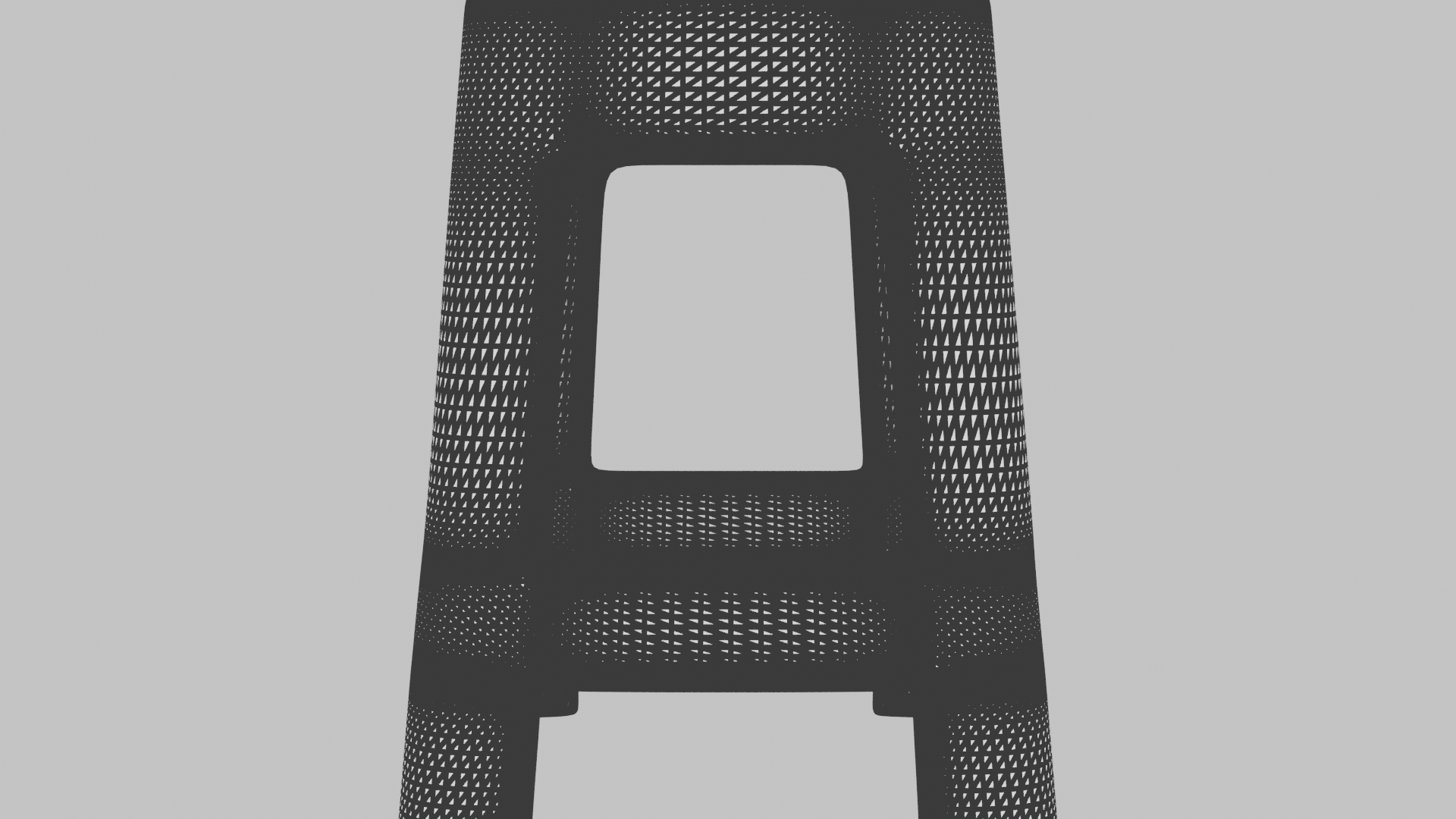 Stylish Plastic Stool 3D Model - Professional 3D Model Render 14