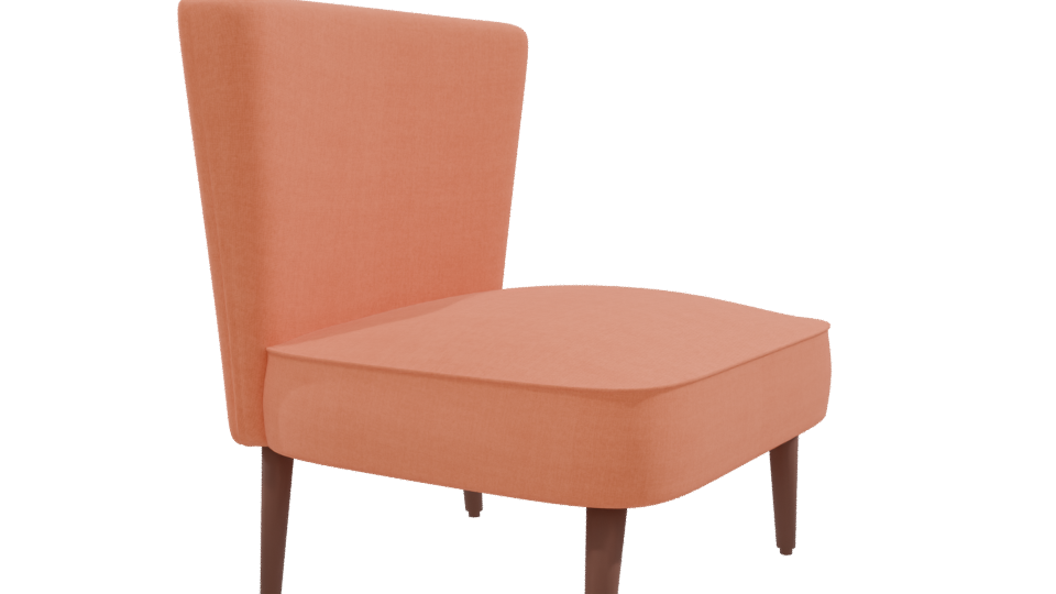 Stylish Modern Accent Chair 3D - Professional 3D Model Render 9
