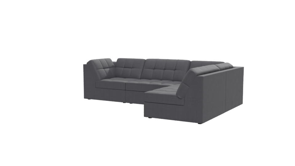 Stylish Modern Sectional Sofa 3D - Professional 3D Model Render 12