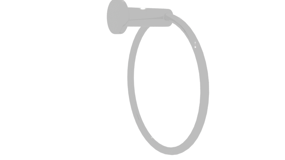 Elegant Circular Wall Ring 3D - Professional 3D Model Render 7