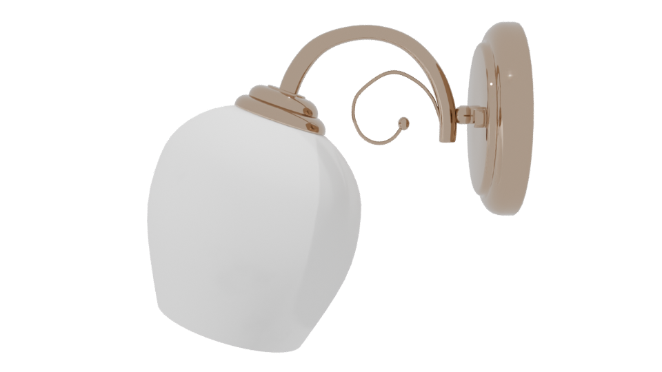 Stylish Modern Wall Light Fixture - Professional 3D Model Render 2