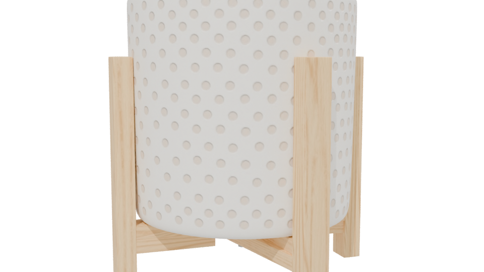 Minimalist Ceramic Planter Stand 3D - Professional 3D Model Render 13