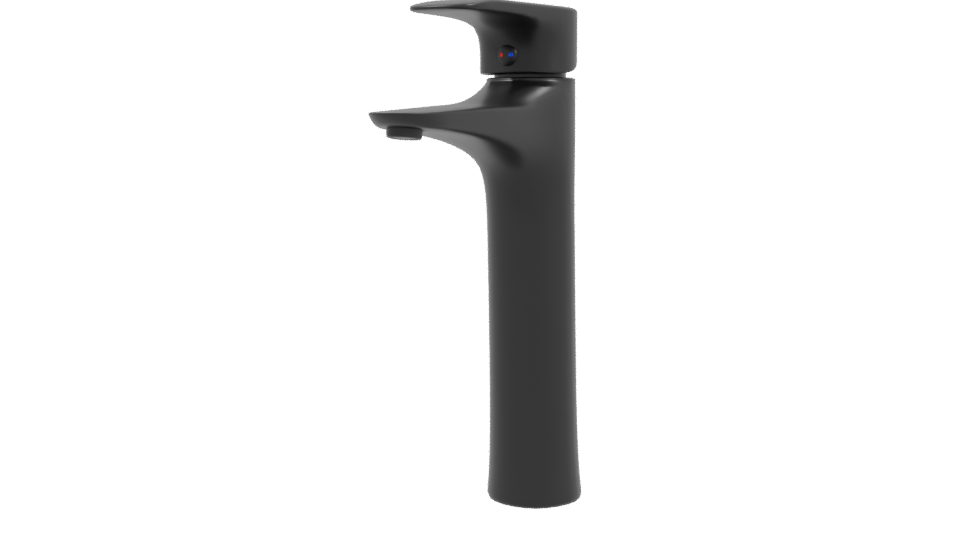 Sleek Modern Bathroom Faucet 3D Model - Professional 3D Model Render 3