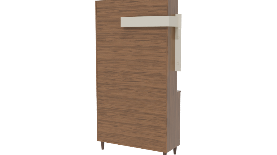 Stylish Wooden Cabinet 3D Model - Professional 3D Model Render 6