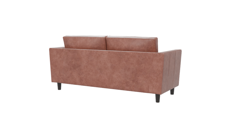 Stylish Modern Leather Sofa 3D Model - Professional 3D Model Render 6