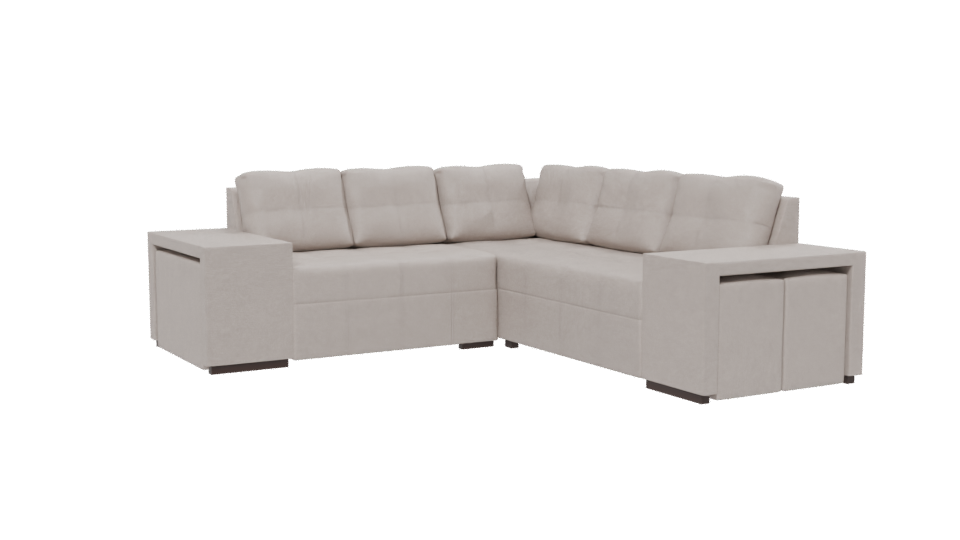 Contemporary Michelle Sectional Sofa 3D - Professional 3D Model Render 13