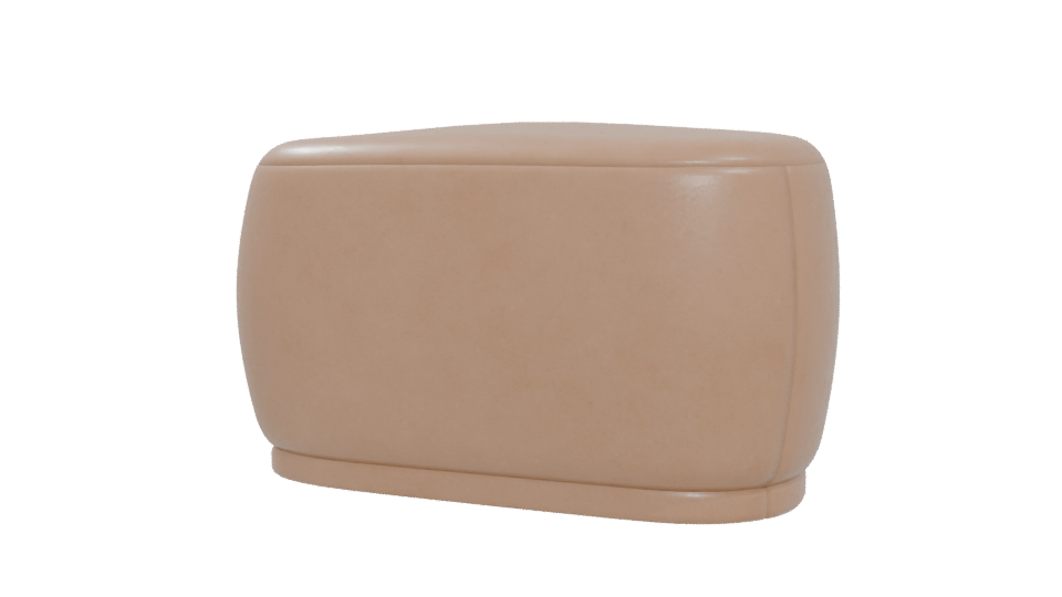 Stylish Modern Ottoman 3D Model - Professional 3D Model Render 5