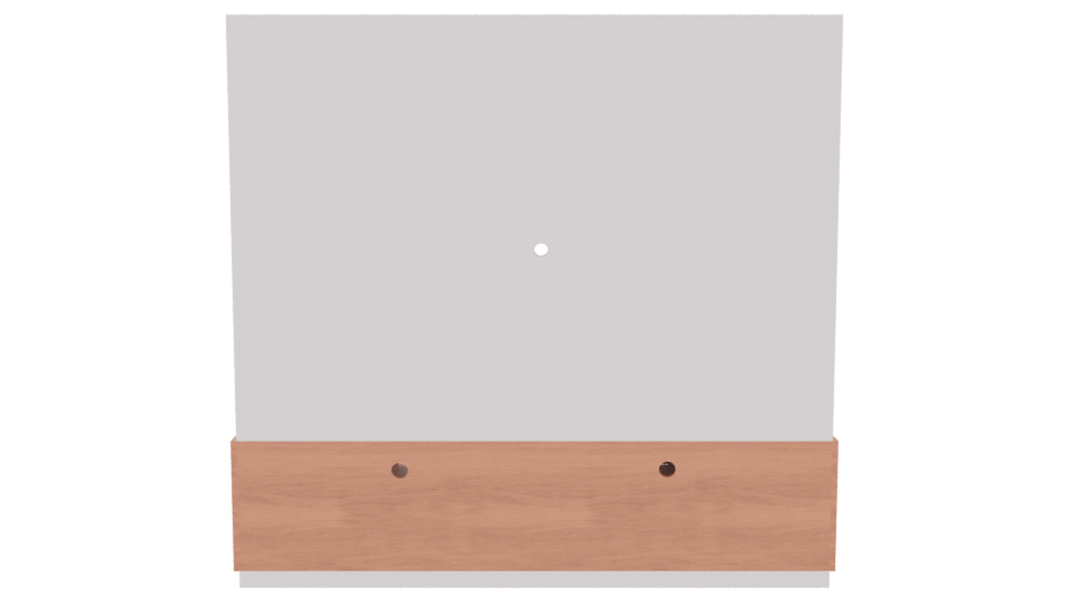 Stylish Wooden TV Unit Model - Professional 3D Model Render 5