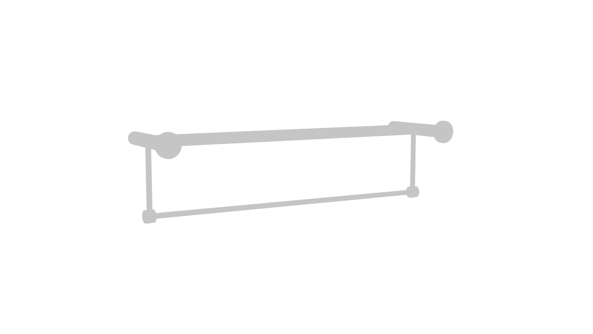 Stylish Metal Towel Rack 3D - Professional 3D Model Render 16