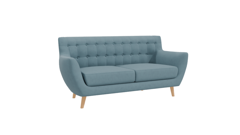 Stylish Mid-Century Sofa Model - Professional 3D Model Render 10