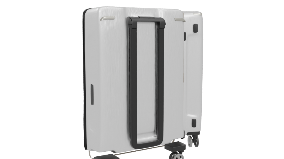 Stylish Luggage Suitcase Model - Professional 3D Model Render 4