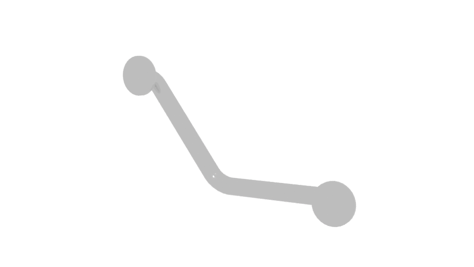 Stylish Bathroom Grab Bar 3D - Professional 3D Model Render 6