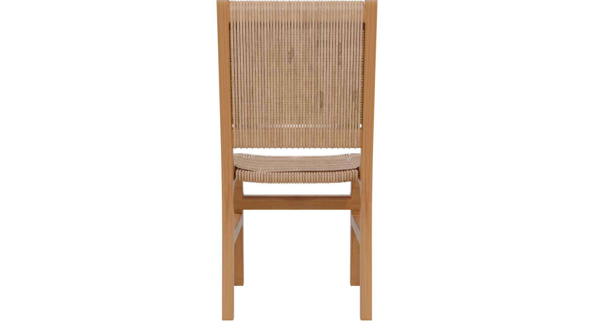 Stylish Woven Back Dining Chair 3D Model - Professional 3D Model Render 5