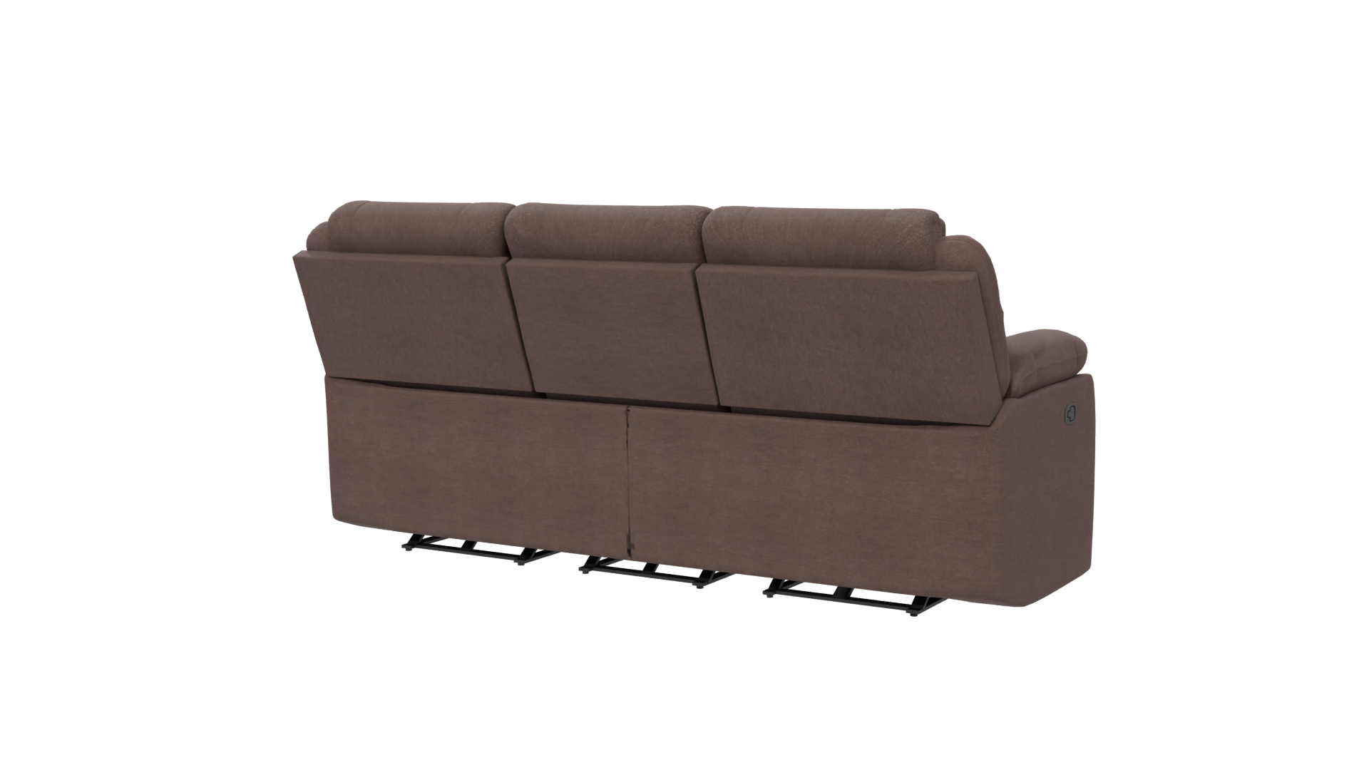 Reclinable Microfiber Sofa 3D Model - Professional 3D Model Render 6
