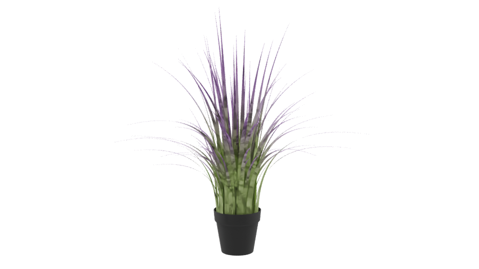 Stylized Potted Grass Plant 3D - Professional 3D Model Render 9