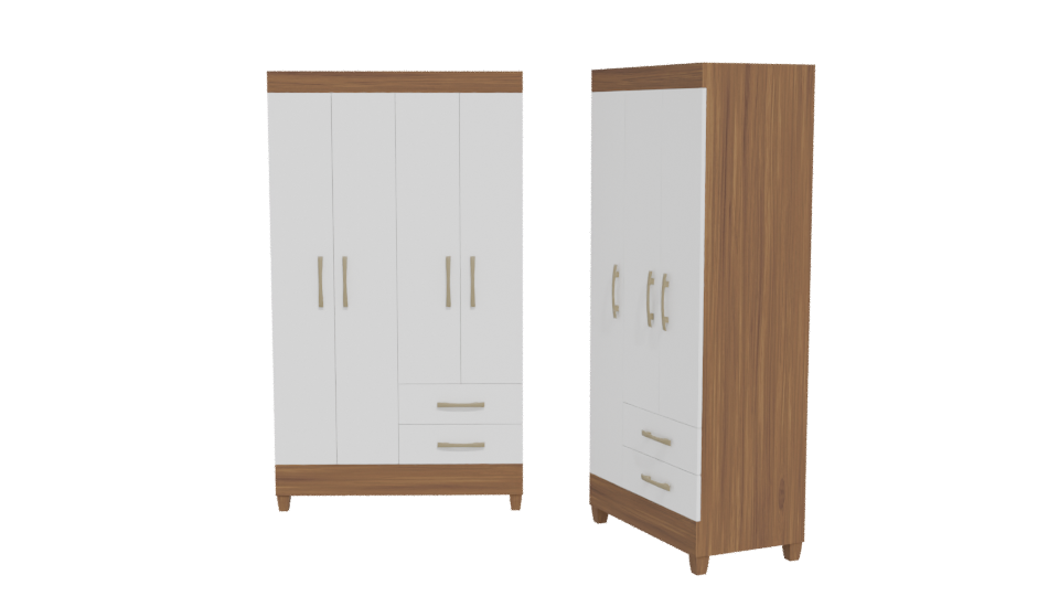 Combo Closet Furniture Set 3D - Professional 3D Model Render 12
