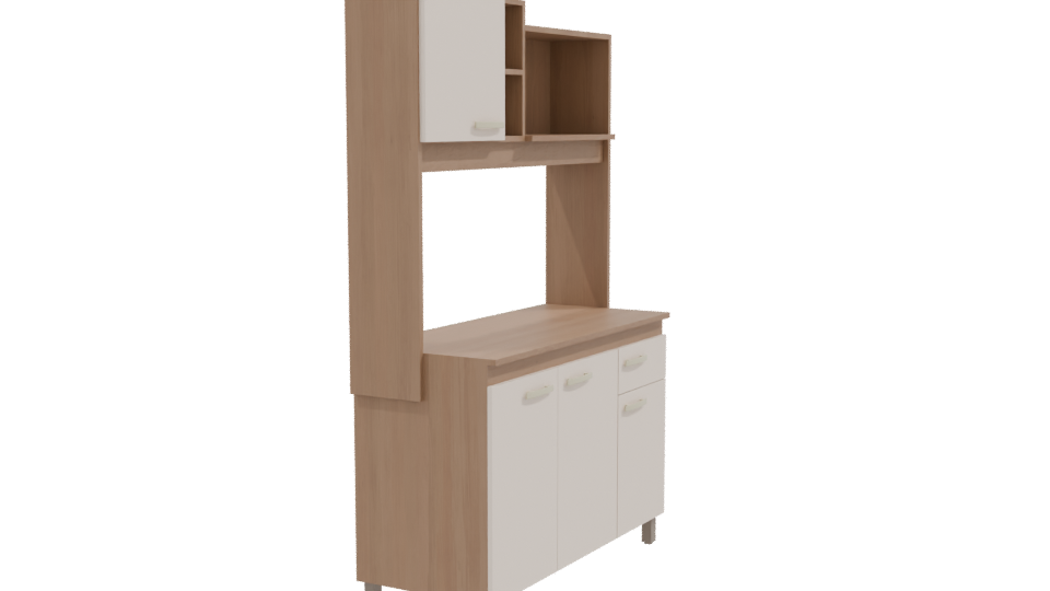 Stylish Kitchen Cabinet 3D Model - Professional 3D Model Render 9