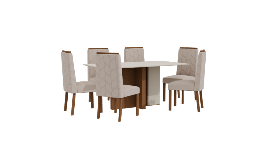 Stylish Dining Table Set 3D - Professional 3D Model Render 10