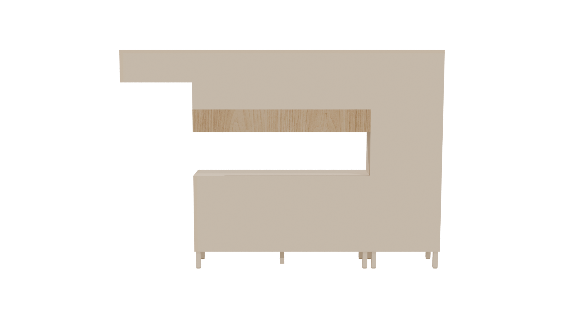 Minimalist Kitchen Cabinet Set 3D - Professional 3D Model Render 5