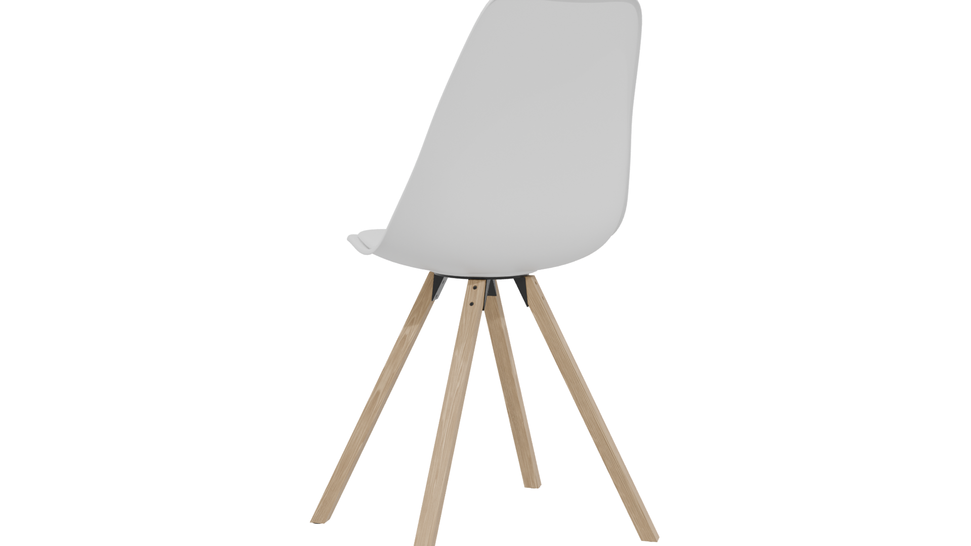 Glossy Modern Dining Chair 3D - Professional 3D Model Render 4