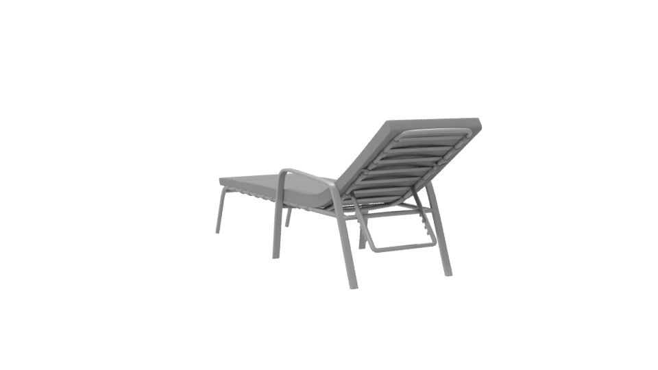 Stylish Outdoor Lounge Chair 3D - Professional 3D Model Render 7
