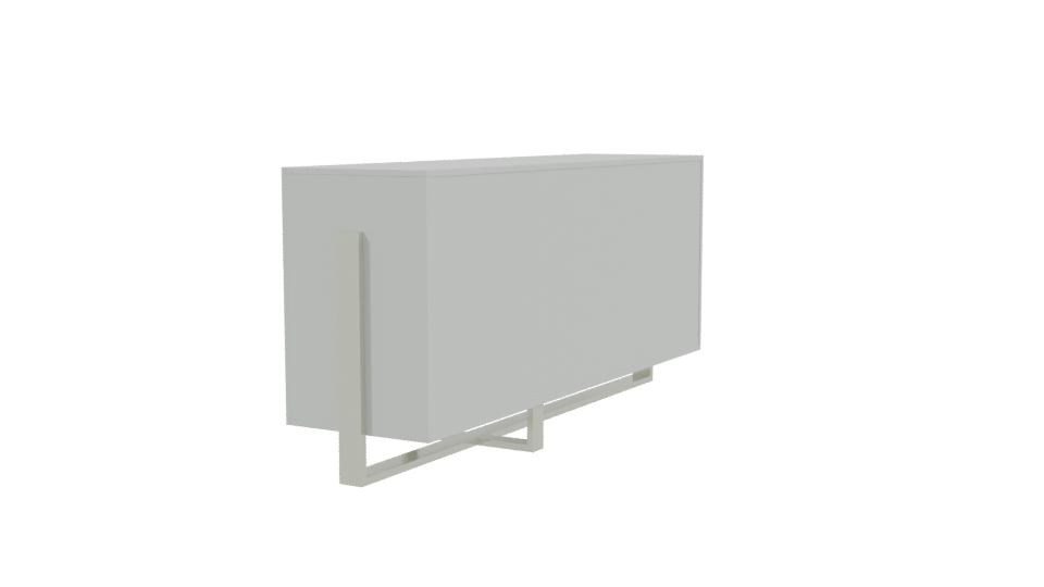 Sleek Minimalist Cabinet Model - Professional 3D Model Render 3