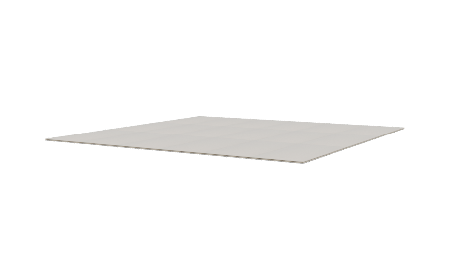 Minimalist White Floor Panel 3D - Professional 3D Model Render 3