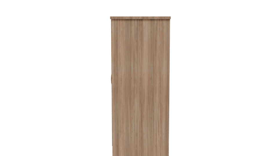 Modern Wooden Storage Cabinet 3D - Professional 3D Model Render 2