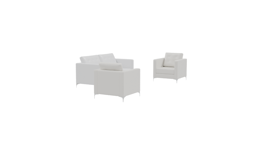 Living Room Sofa Set 3D Model - Professional 3D Model Render 9