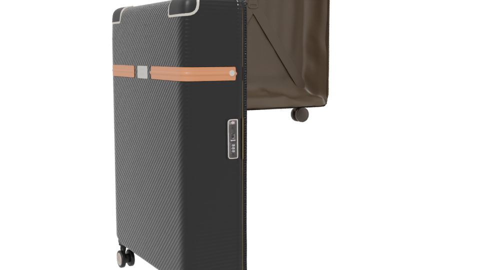 Stylish Hard Shell Luggage Model - Professional 3D Model Render 13