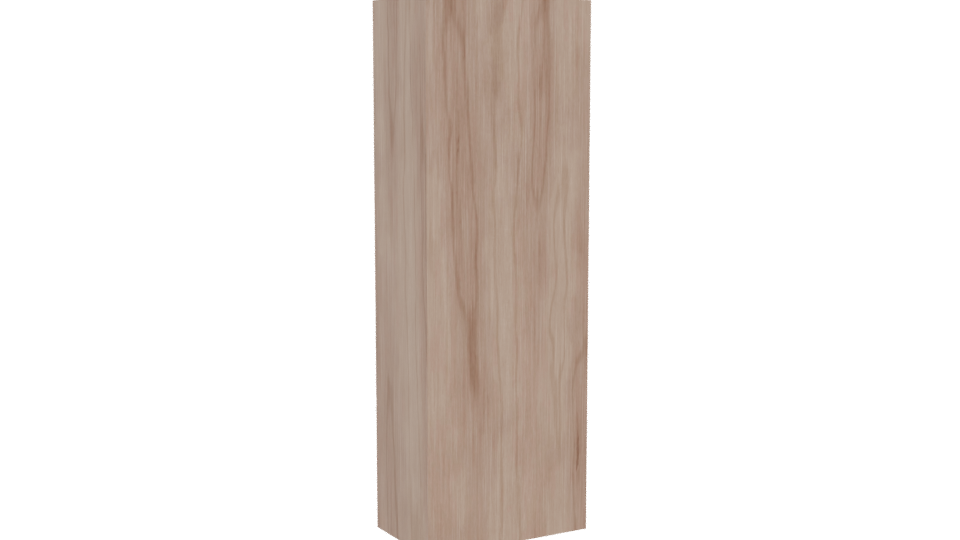 Stylish Wooden Storage Cabinet 3D - Professional 3D Model Render 4