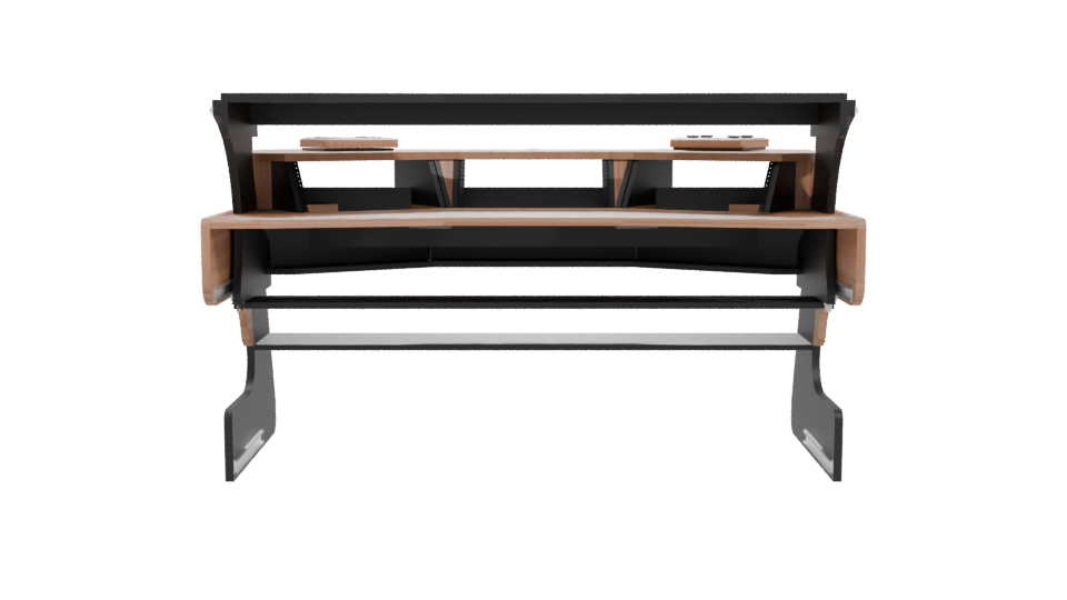 Miza X2 Flex Modern Desk 3D - Professional 3D Model Render 11