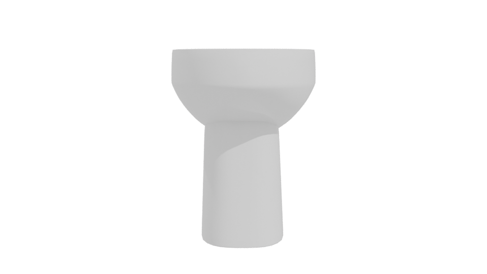 Minimalist Ceramic Bathroom Sink 3D Model - Professional 3D Model Render 11