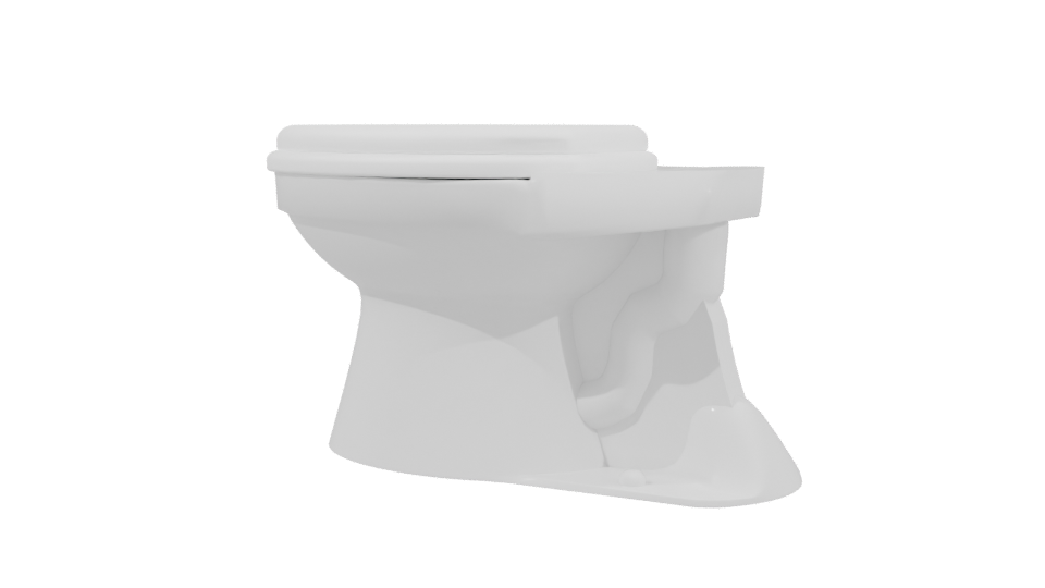 Stylish Bathroom Toilet Model 3D - Professional 3D Model Render 3