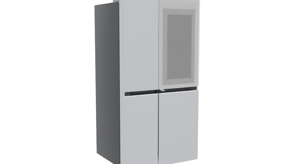 Sleek Refrigerator 3D Model - Professional 3D Model Render 10