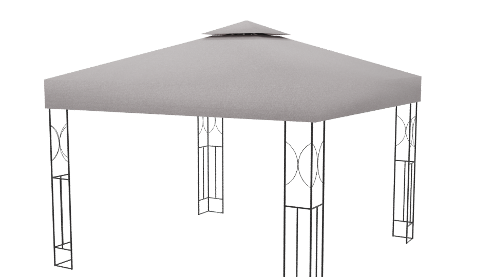 Stylish Outdoor Canopy Tent 3D - Professional 3D Model Render 6