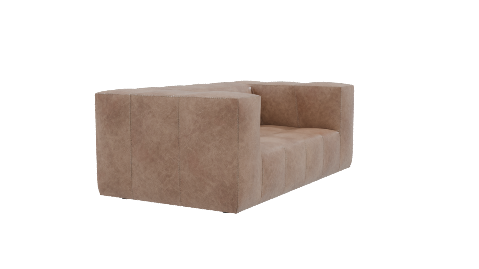 Stylish Leather Sofa Model - Professional 3D Model Render 9