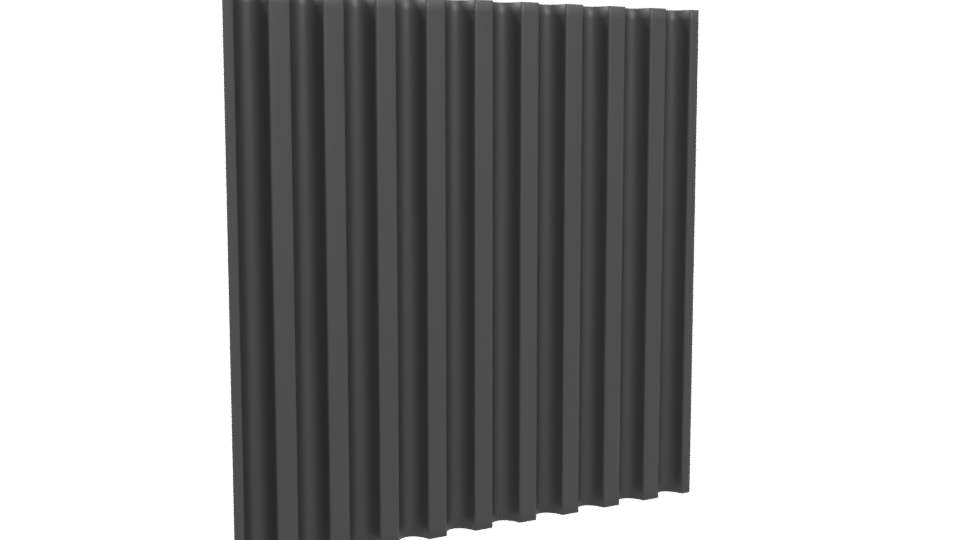 Stylized Industrial Wall Panel 3D - Professional 3D Model Render 4