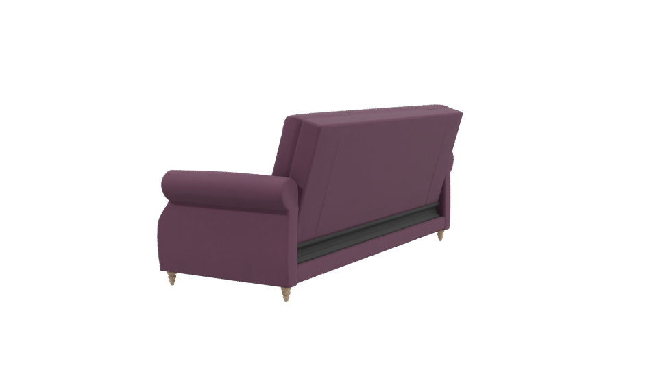 Elegant Purple Sofa 3D Model - Professional 3D Model Render 3