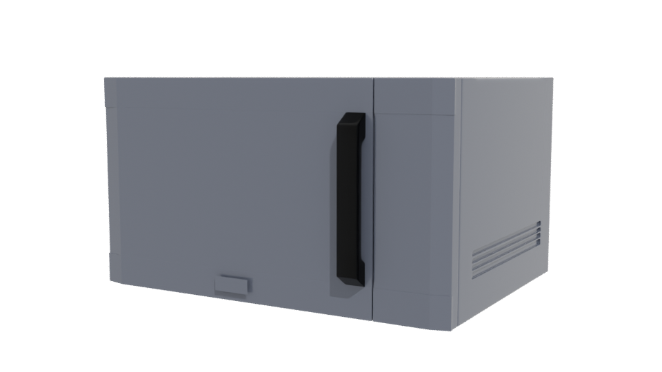 Sleek Modern Microwave 3D Model - Professional 3D Model Render 12