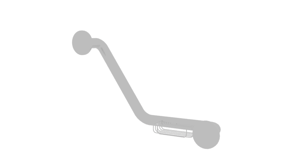 Stylish Bathroom Grab Bar 3D - Professional 3D Model Render 6
