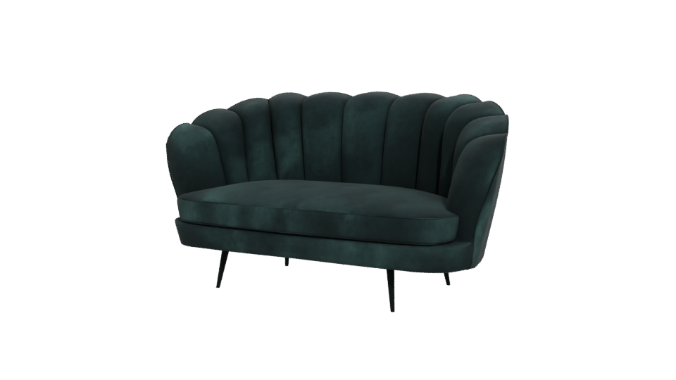Elegant Green Sofa 3D Model - Professional 3D Model Render 12