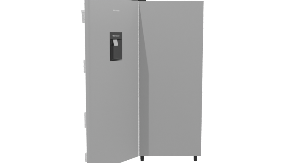 Stylish Household Refrigerator Model - Professional 3D Model Render 2