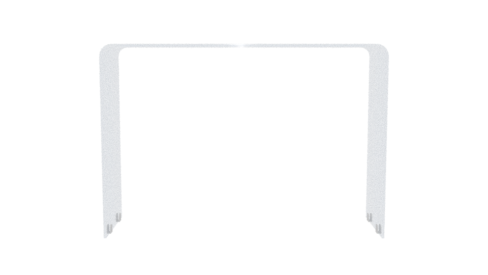 Transparent Minimalist Architectural Divider 3D Model - Professional 3D Model Render 5