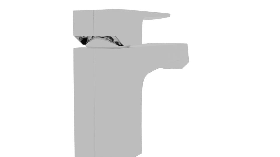 Sleek Modern Bathroom Faucet - Professional 3D Model Render 9