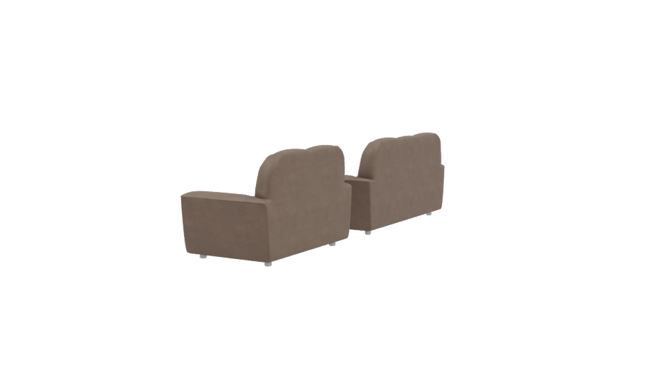 Stylish Sofa Set 3D Model - Professional 3D Model Render 3