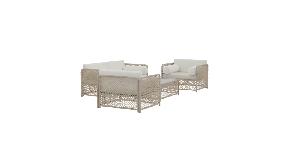 Modern Outdoor Sofa Set 3D - Professional 3D Model Render 9