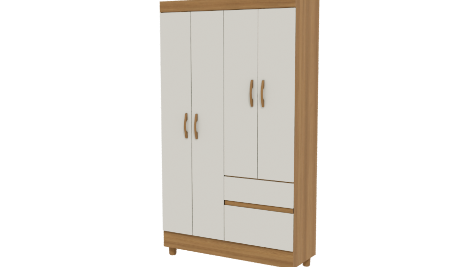 Stylish Modern Wardrobe 3D - Professional 3D Model Render 12