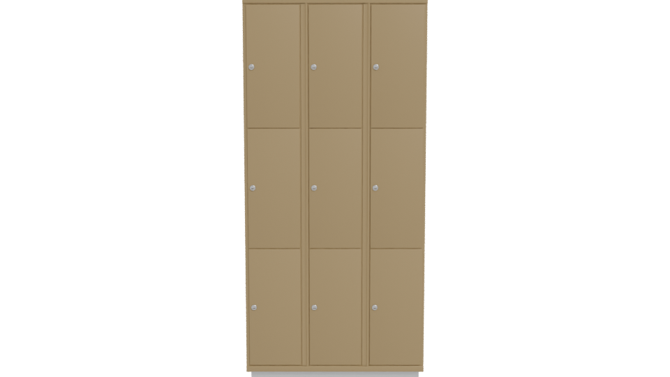 Stylish Modular Storage Locker 3D Model - Professional 3D Model Render 11