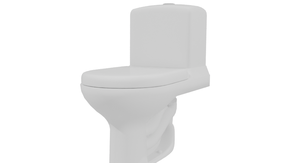Stylish Bathroom Toilet Model 3D - Professional 3D Model Render 3